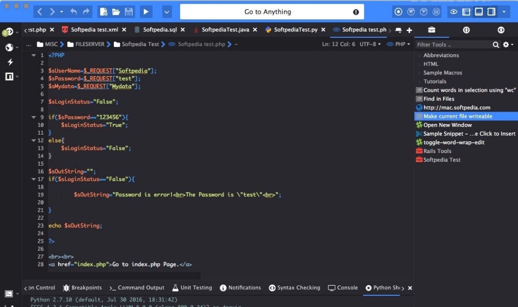 Komodo IDE for Mac v12.0.6 Komodo IDE for Mac v12.0.6