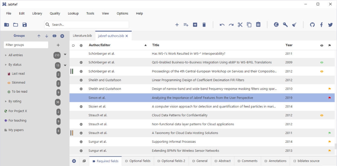 JabRef for Mac v5.5 JabRef for Mac v5.5