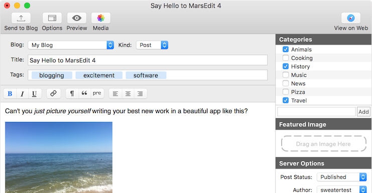 MarsEdit for Mac v4.3.11 MarsEdit for Mac v4.3.11