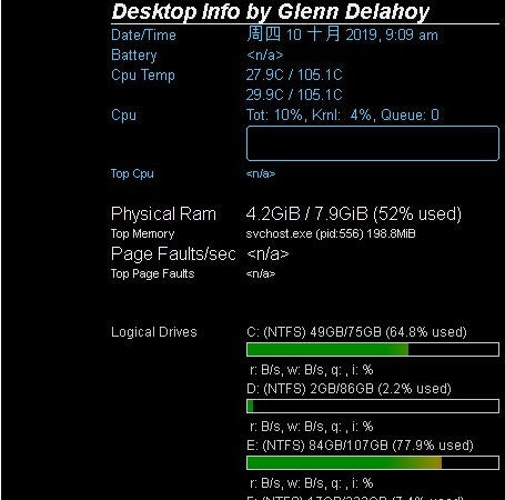 Desktop Info(桌面系统信息) v2.6.8 Desktop Info(桌面系统信息) v2.6.8