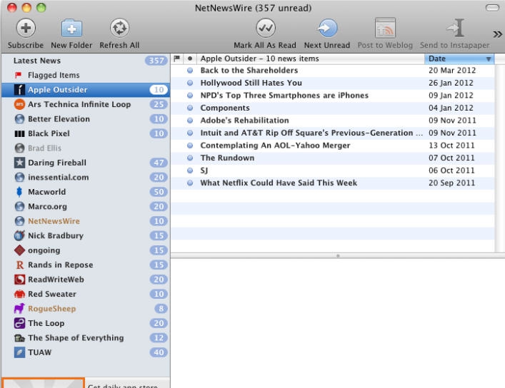 NetNewsWire for Mac v5.0.9 NetNewsWire for Mac v5.0.9