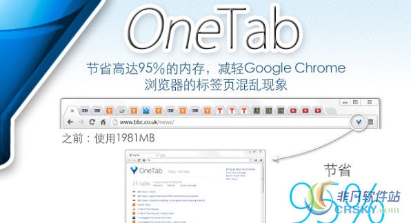 OneTab for Chrome v1.22 OneTab for Chrome v1.22