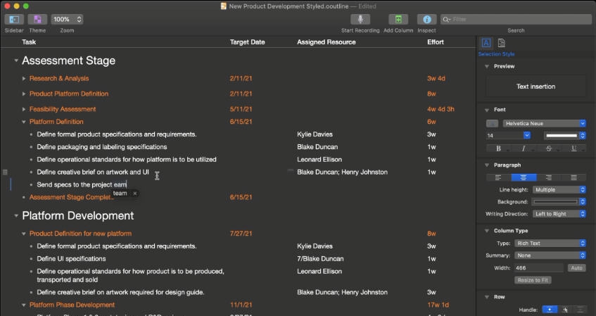 OmniOutliner for Mac v5.6.4 OmniOutliner for Mac v5.6.4