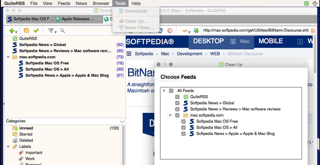 QuiteRSS for Mac v0.19.7 QuiteRSS for Mac v0.19.7