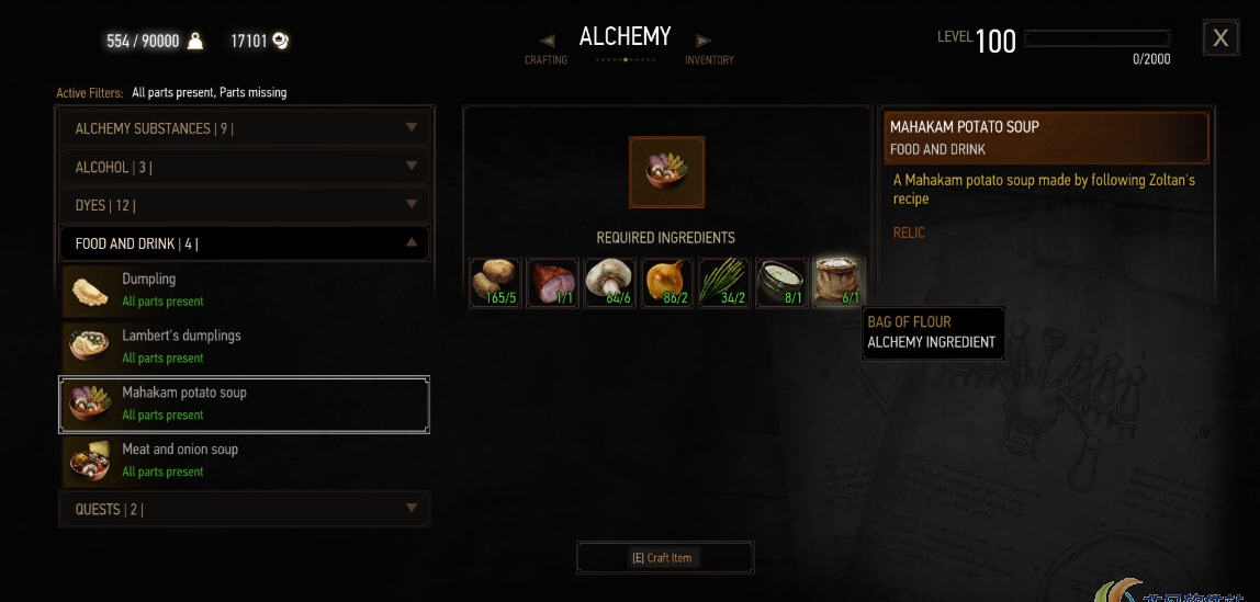 巫师3添加全新的餐食mod v1.36 巫师3添加全新的餐食mod v1.36