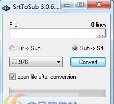 SrtToSub v3.0.6.9 SrtToSub v3.0.6.9