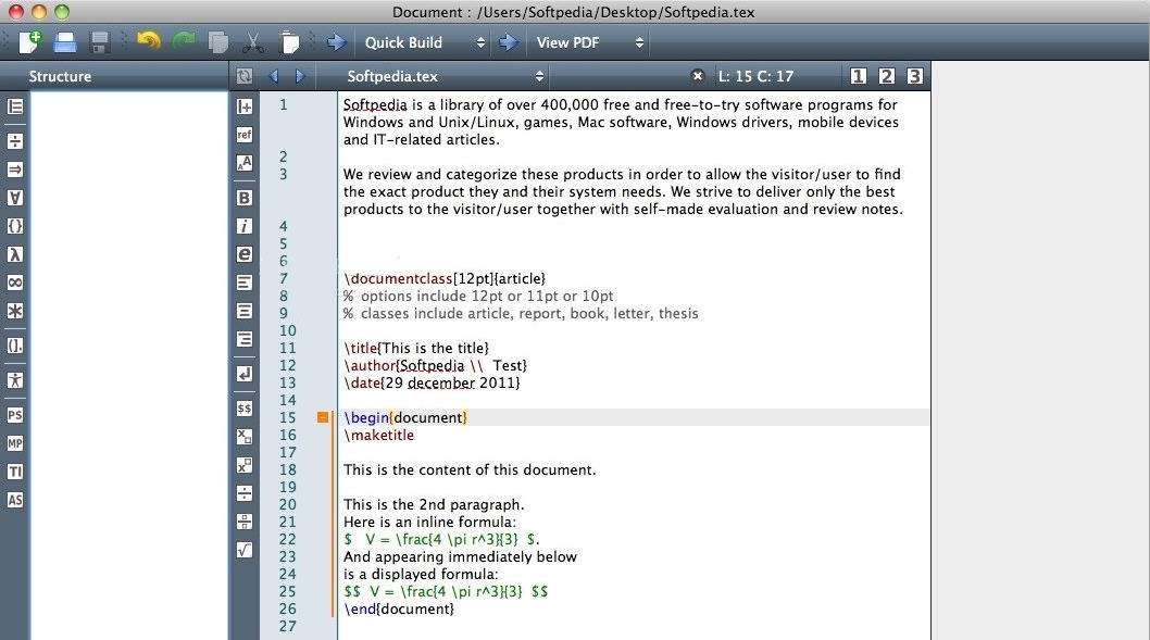TeXMaker for Mac v5.0.11 TeXMaker for Mac v5.0.11