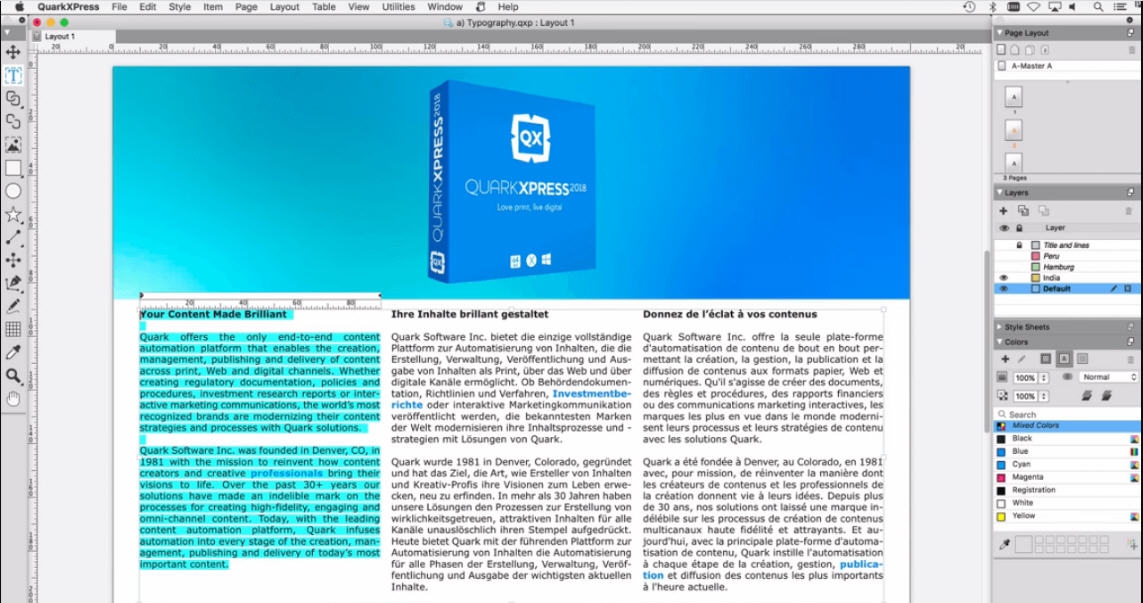 QuarkXPress for Mac v16.4 QuarkXPress for Mac v16.4
