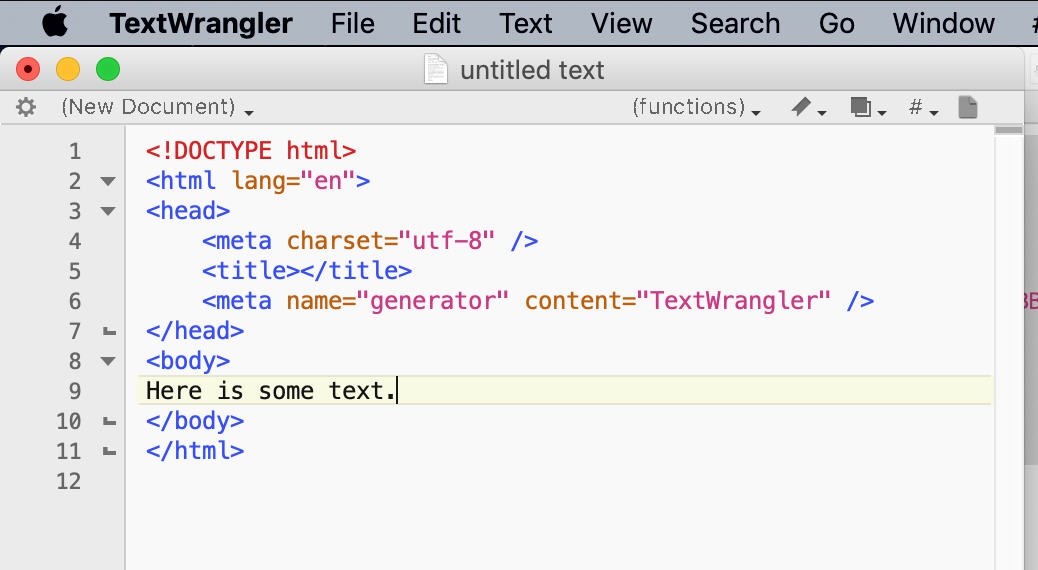 TextWrangler for Mac v5.5.7 TextWrangler for Mac v5.5.7