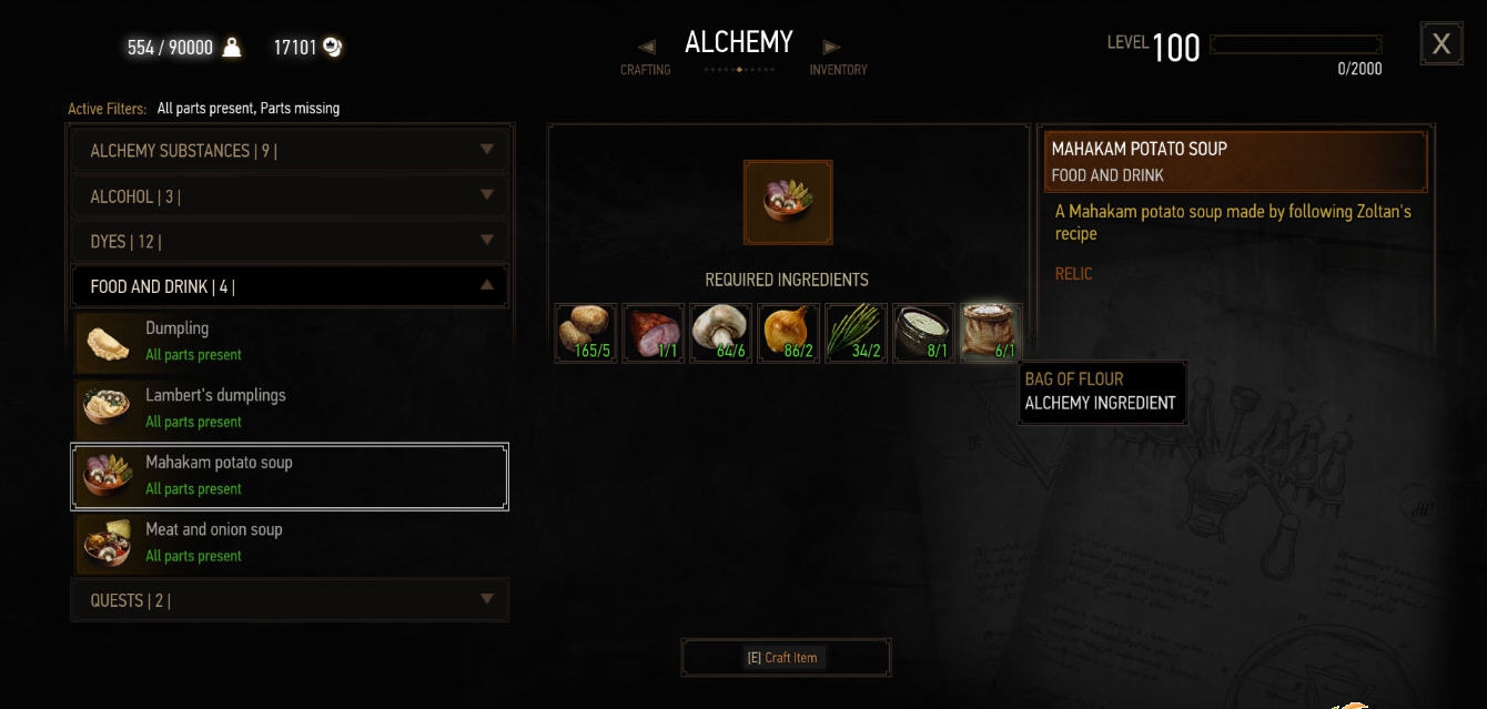 巫师3添加全新的餐食mod v2.27 巫师3添加全新的餐食mod v2.27