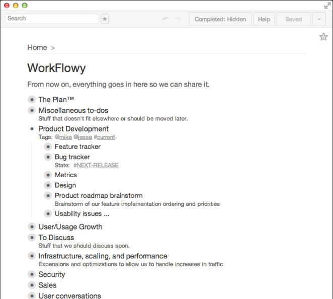WorkFlowy for Mac v1.3.10 WorkFlowy for Mac v1.3.10