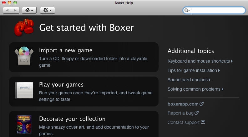 Boxer for Mac v1.4.6 Boxer for Mac v1.4.6