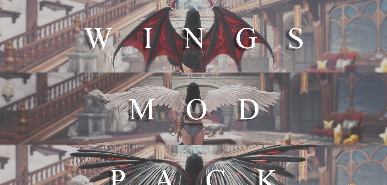 怪物猎人世界冰原帅气翅膀MOD v1.56 怪物猎人世界冰原帅气翅膀MOD v1.56