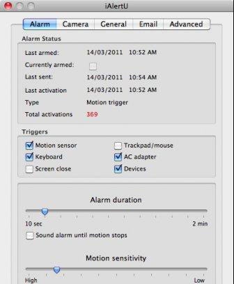 iAlertU for Mac v0.85 iAlertU for Mac v0.85