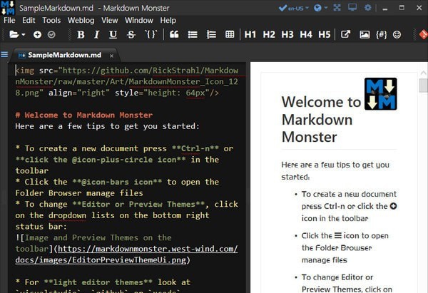 Markdown Monster(代码编辑查看器) v1.23.6 Markdown Monster(代码编辑查看器) v1.23.6