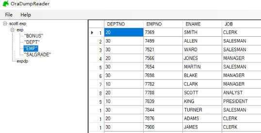OraDumpReader(oracle导出数据恢复) 0.4 OraDumpReader(oracle导出数据恢复) 0.4