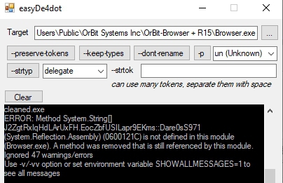 De4Dot ToolKit (.net反混淆脱壳工具) v2.5 De4Dot ToolKit (.net反混淆脱壳工具) v2.5