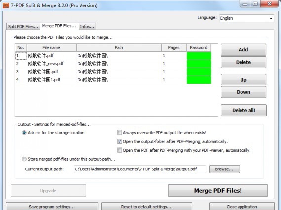 7-PDF Split & Merge(PDF分割合并工具) v4.1.6 7-PDF Split & Merge(PDF分割合并工具) v4.1.6