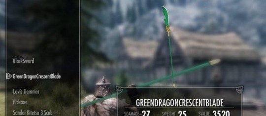 上古卷轴5天际重制版青龙偃月刀MOD v3.11 上古卷轴5天际重制版青龙偃月刀MOD v3.11