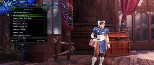 怪物猎人世界冰原接待员春丽外观MOD v2.63 怪物猎人世界冰原接待员春丽外观MOD v2.63