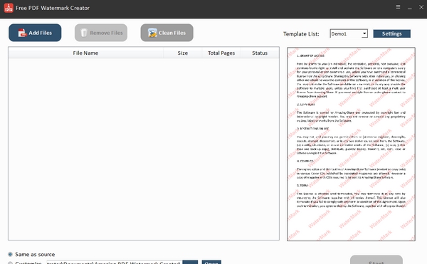 Free PDF Watermark Creator(PDF加水印工具) v11.8.0.6 Free PDF Watermark Creator(PDF加水印工具) v11.8.0.6