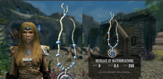 上古卷轴5重制版可选配水呼吸项链MOD v2.29