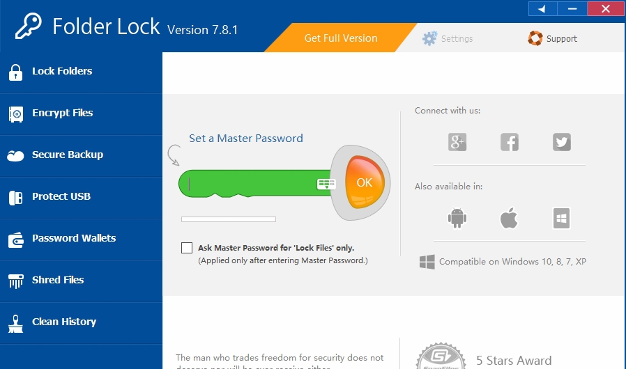 文件加密保护工具Folder Lock v7.8.5 文件加密保护工具Folder Lock v7.8.5