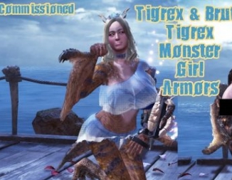 怪物猎人世界冰原清凉怪物女孩装甲MOD v2.58 怪物猎人世界冰原清凉怪物女孩装甲MOD v2.58