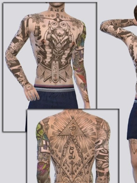 模拟人生4男性浑身纹身MOD v3.14 模拟人生4男性浑身纹身MOD v3.14