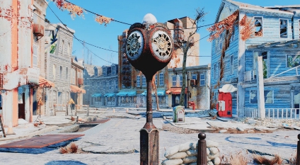 辐射4蒸汽朋克街钟高清纹理MOD v3.32 辐射4蒸汽朋克街钟高清纹理MOD v3.32