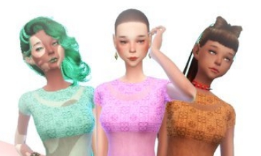 模拟人生4透明印花短上衣MOD v2.43 模拟人生4透明印花短上衣MOD v2.43