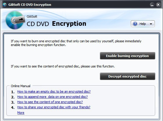GiliSoft CD DVD Encryption v3.2.7 GiliSoft CD DVD Encryption v3.2.7