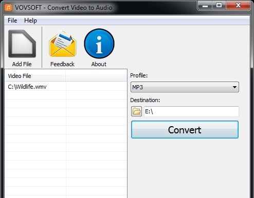Vovsoft Convert Video to Audio(视频转音频软件) v1.8 Vovsoft Convert Video to Audio(视频转音频软件) v1.8
