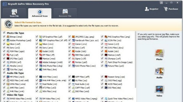 Rcysoft GoPro Video Recovery(GOpro数据恢复工具) v8.8.0.6 Rcysoft GoPro Video Recovery(GOpro数据恢复工具) v8.8.0.6
