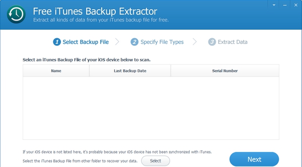 Free iTunes Backup Extractor(iTunes数据提取器) v6.2.0.5 Free iTunes Backup Extractor(iTunes数据提取器) v6.2.0.5
