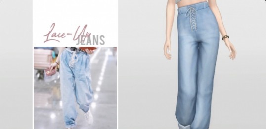 模拟人生4休闲水蓝长裤MOD v1.46 模拟人生4休闲水蓝长裤MOD v1.46