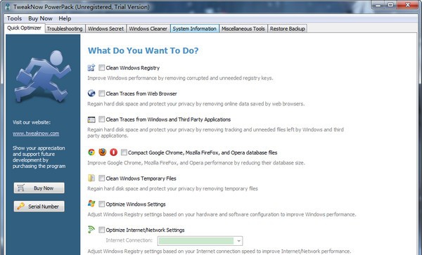 TweakNow PowerPack(系统优化工具) v4.67 TweakNow PowerPack(系统优化工具) v4.67