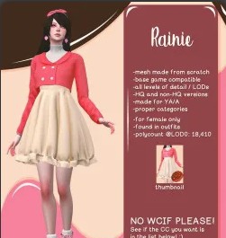 模拟人生4日系可爱少女连衣裙MOD v3.47 模拟人生4日系可爱少女连衣裙MOD v3.47