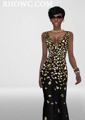 模拟人生4金色亮片黑色连衣裙MOD v3.11 模拟人生4金色亮片黑色连衣裙MOD v3.11