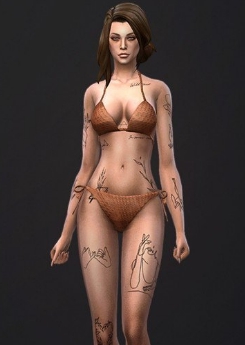 模拟人生4简洁美丽纹身MOD v1.17 模拟人生4简洁美丽纹身MOD v1.17