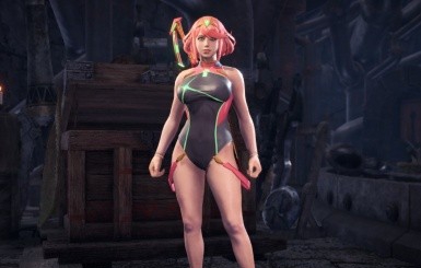 怪物猎人世界冰原异度之刃2焰乳胶泳装MOD v2.64 怪物猎人世界冰原异度之刃2焰乳胶泳装MOD v2.64