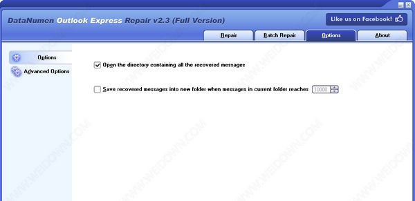 DataNumen Outlook Express Repair(电子邮件修复工具) v2.8 DataNumen Outlook Express Repair(电子邮件修复工具) v2.8