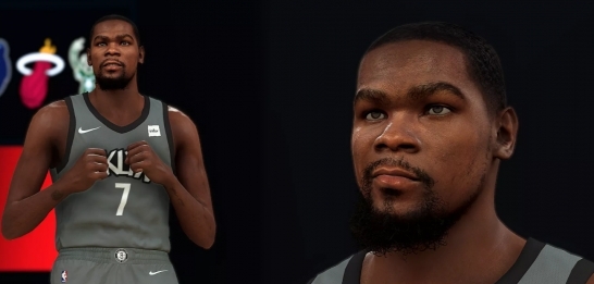NBA2K21篮网队杜兰特身形MOD v1.6 NBA2K21篮网队杜兰特身形MOD v1.6