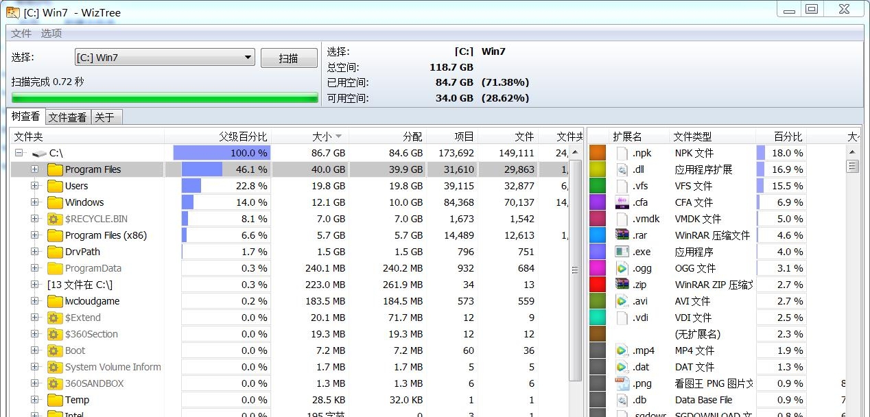 WizTree去广告清爽版 v3.39 WizTree去广告清爽版 v3.39