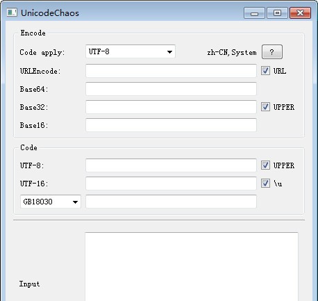 UnicodeChaos(简单编码工具) v1.7 UnicodeChaos(简单编码工具) v1.7