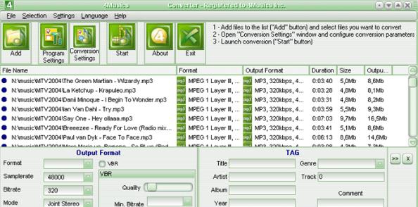 4Musics RA to MP3 Converter v4.7 4Musics RA to MP3 Converter v4.7