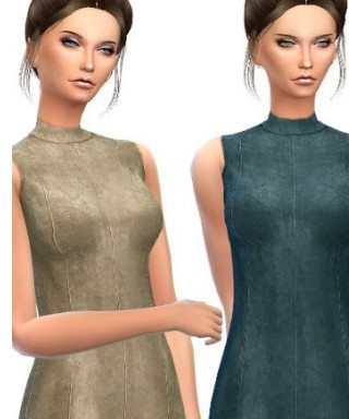 模拟人生4绒面皮革直筒连衣裙MOD v2.16 模拟人生4绒面皮革直筒连衣裙MOD v2.16