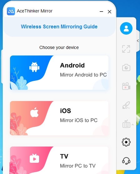 手机投屏软件AceThinker Mirror v1.5.3.13 手机投屏软件AceThinker Mirror v1.5.3.13