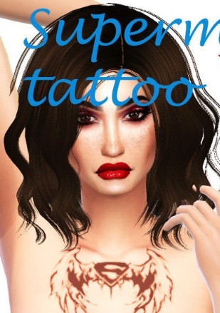 模拟人生4超人羽翼纹身MOD v1.62 模拟人生4超人羽翼纹身MOD v1.62