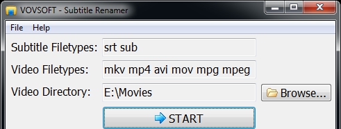 Vovsoft Subtitle Renamer(字幕文件重命名工具) v1.9 Vovsoft Subtitle Renamer(字幕文件重命名工具) v1.9